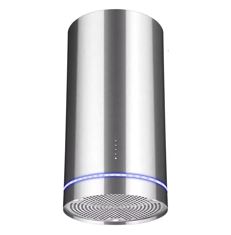 Modern Style Silver and Golden Large Suction Chimney Cooker Hood for Kitchen