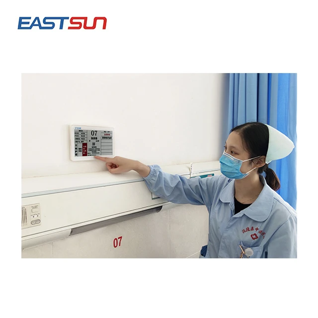 Eastsun e-Ink E-paper electronic sickbed card digital signage for Hospital Ward