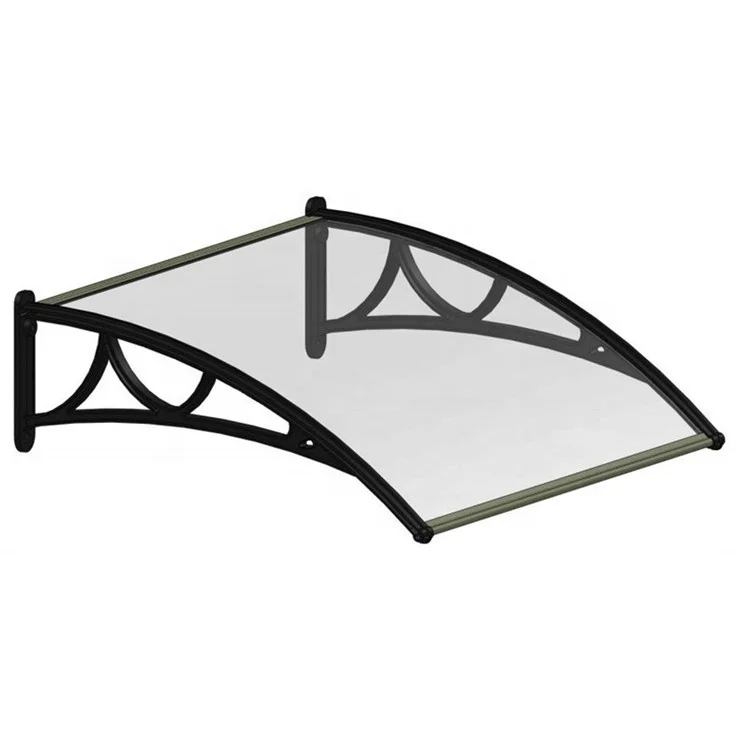 Front door decoration home using wholesale solid  polycarbonate window rain shelter awning