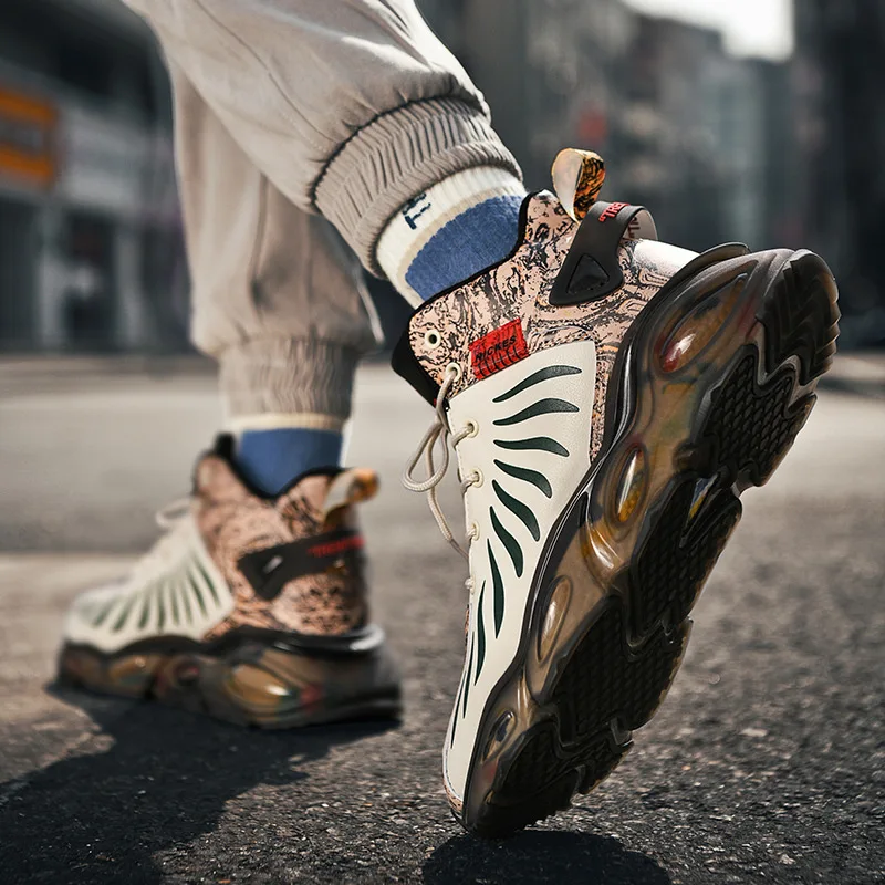 2022 New Popcorn Coconut Daddy Shoes Thick-soled Cushioned Sneakers Fashion All-match