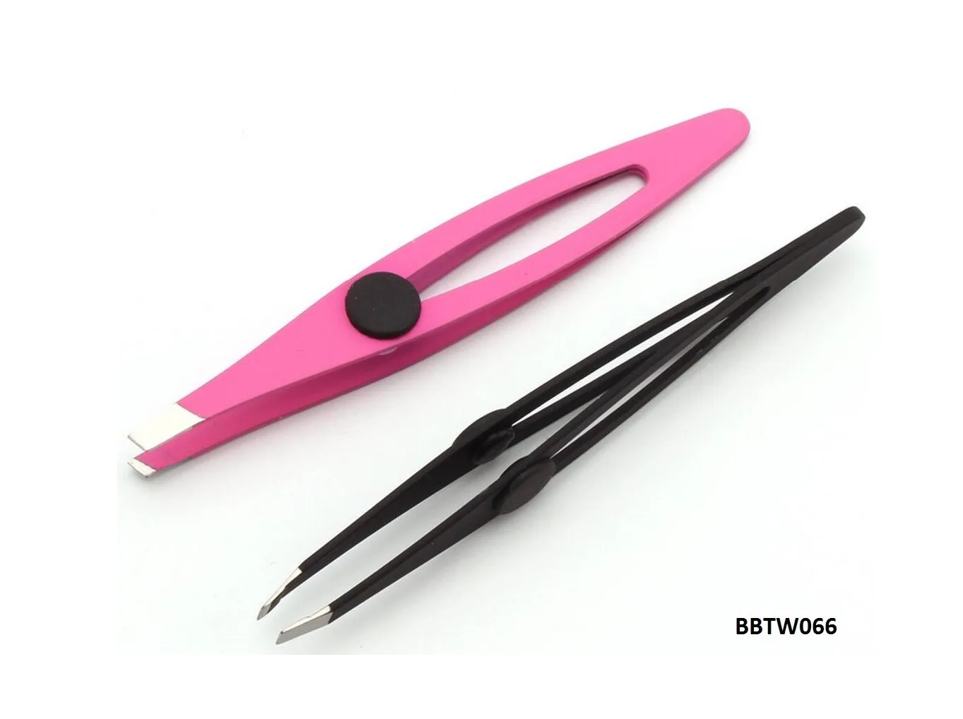 Grooming cosmetic stainless steel carved grip slant tip eyebrow hair trimming tweezer false lashes extension tweezers
