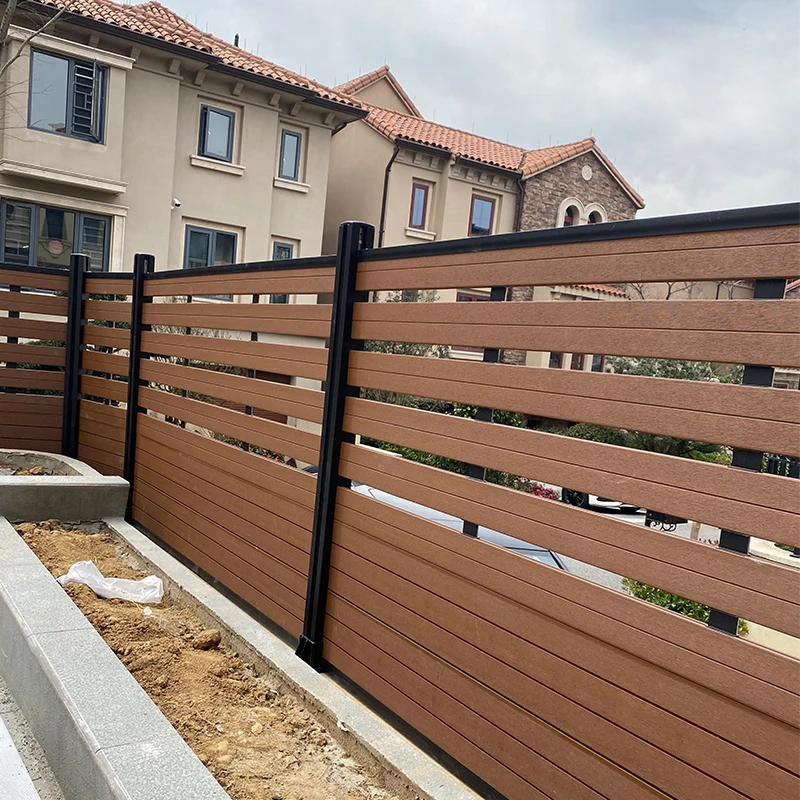 Factory Direct Sale Wear-resistant Wood Plastic Composite Fence Wpc Fence Panel Wpc Yard Custom Fence