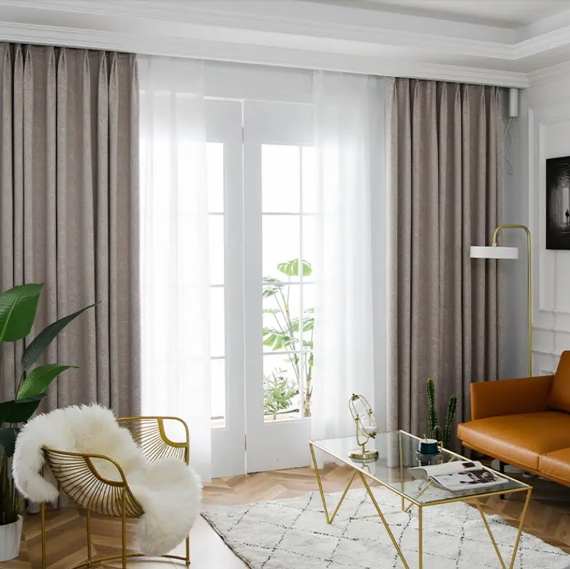 Hot Sale Cotton Jacquard Curtain Fabrics For Home Decor