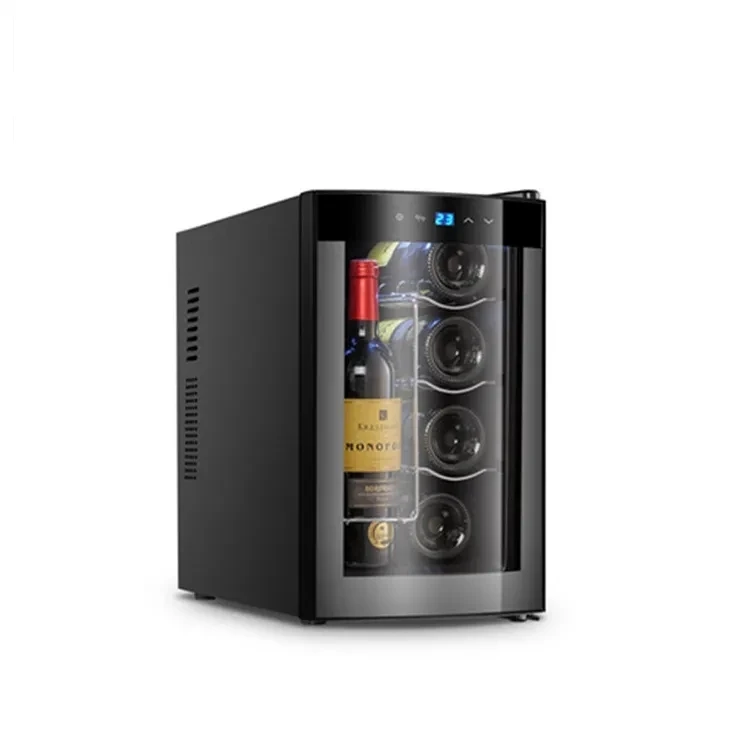 Vanace Portable Intelligent 8 Bottles Rack Inserts Glass Cabinet Wine
