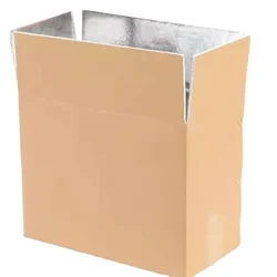 Printable logo folding insulation carton is suitable for fresh and heat insulation of frozen fish transported in cold chain