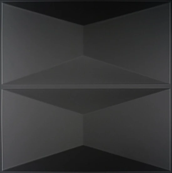 2022 Spring Design Material Decorative PVC PVC 3D Matt Black Wall Panel
