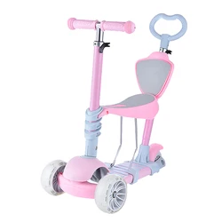 Детский скутер 3 в 1, детский скутер с сиденьем, Детский самокат с ногами, 3-колесный Детский самокат и детские скутеры