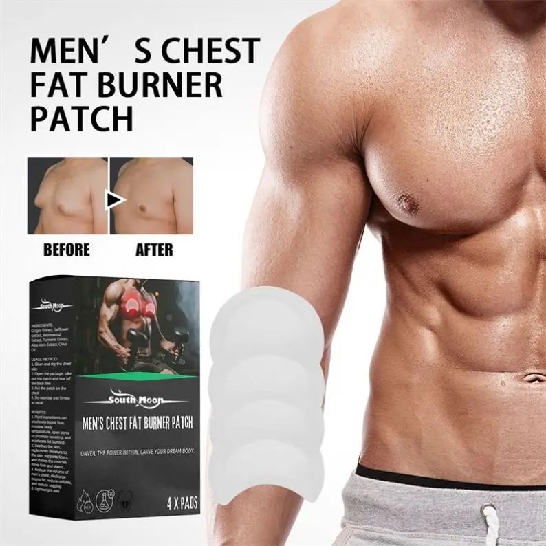 oem South Moon New 4 Pcs Pack Body Shaping Wormwood Patch Weight Loss Fast Burn Sticker Chest Care Chest Fat Burning Patch