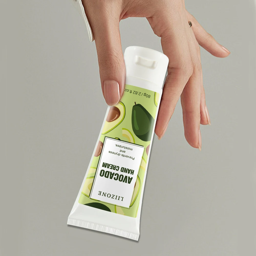 Private Label Organic Nourishing Moisturizing Avocado Hand Cream Fruit Fragrance Hand Cream For Dry Hand Care