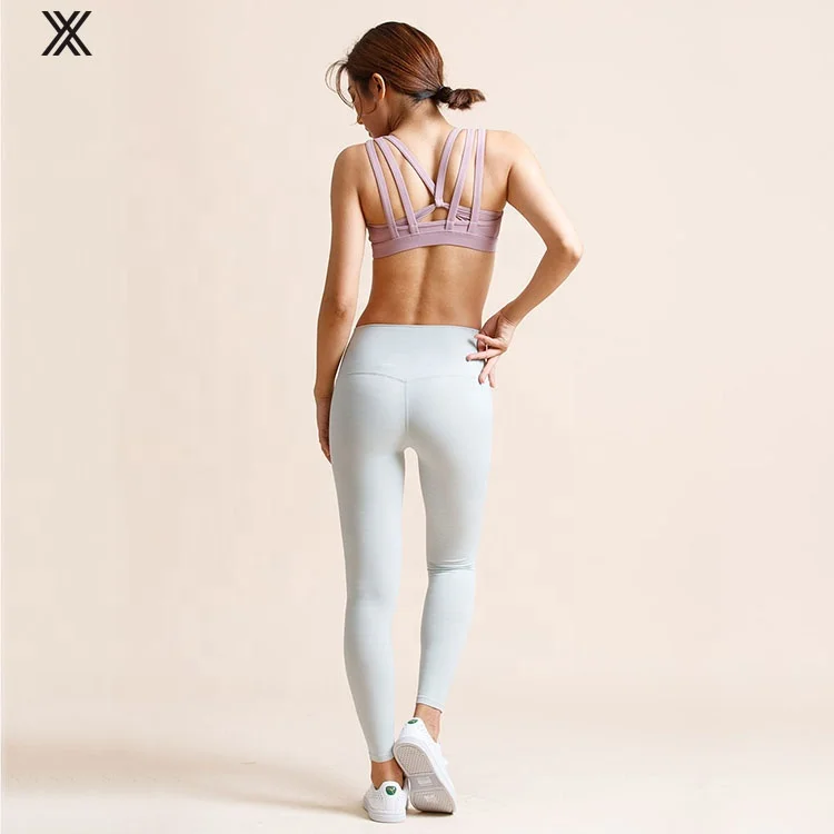 Оптовая продажа, белая женская спортивная одежда с высокой талией, леггинсы с принтом для йоги, фитнеса, Стрейчевые штаны из спандекса и полиэстера, леггинсы