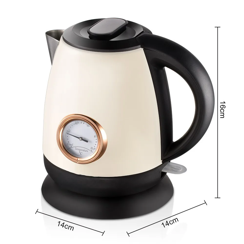 Factory Price High Quality New Design 1.6L Double Wall Electric Water Kettle for Home Kitchen Appliance Hotel Guest Room