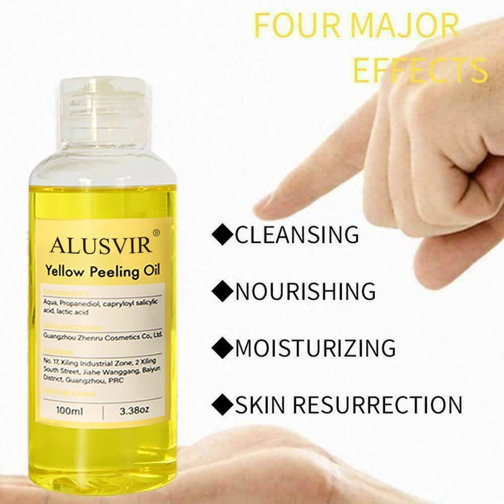 Private Label Yellow Peeling Oil Yellow Extra Strong Whitening  Exfoliating Bleaching Dark Skin Peeling Oil
