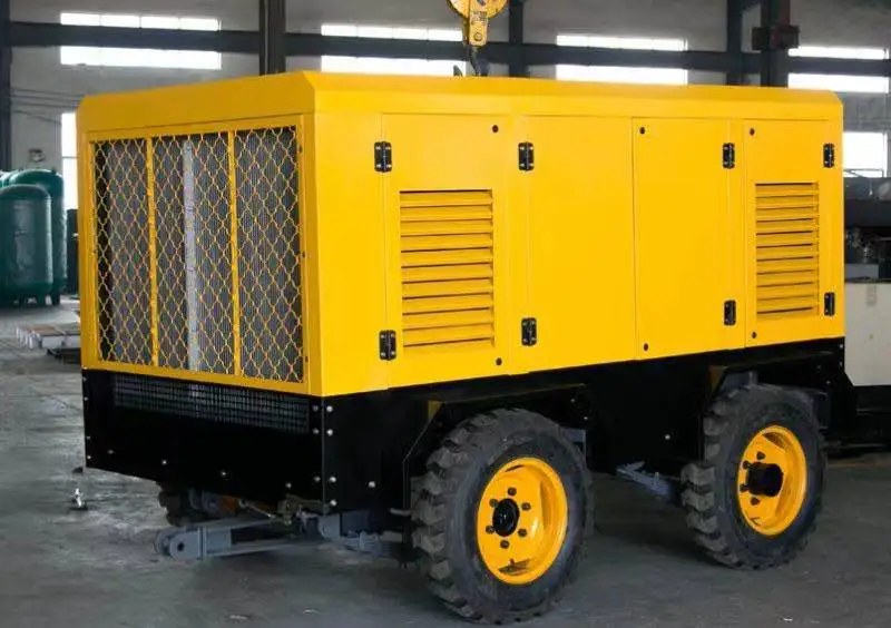 Manufacturers Rotary Screw Air Compressor Industrial Machine With Air Cooled Gear Engine