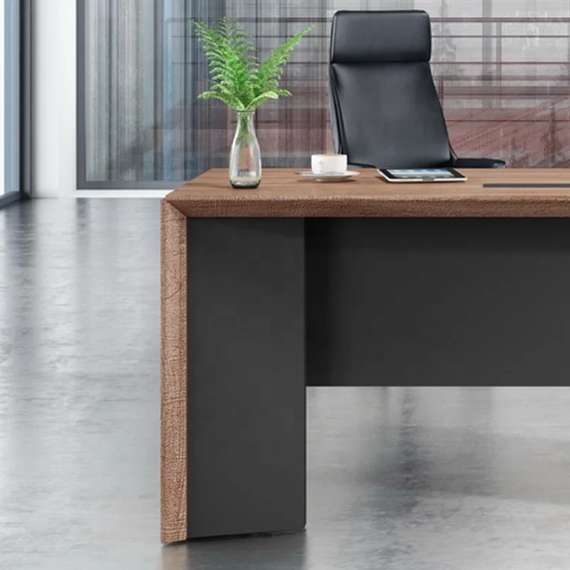 Офисная мебель в промышленном стиле стол руководителя WESOME деревянная коммерческая современная для кабинета раздвижная