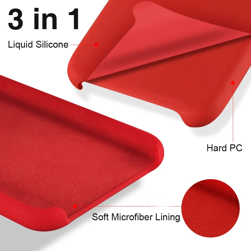  64 Colors Cases With Logo Microfiber Liner Back Silicone Cover Phone Case Forros For Iphone X Xs Xr 11 12 mini pro