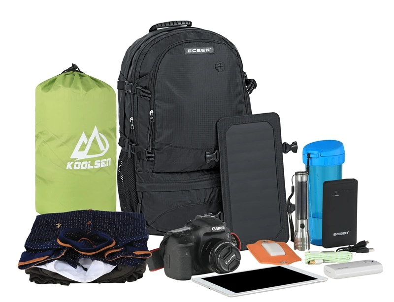 Заводской магазин, зарядка вашего телефона, рюкзак с солнечной батареей для пеших прогулок