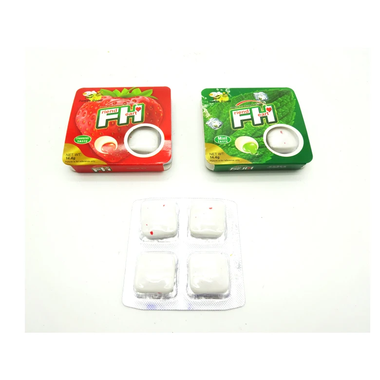 Chinese wholesale fruit flavors round bubble gum