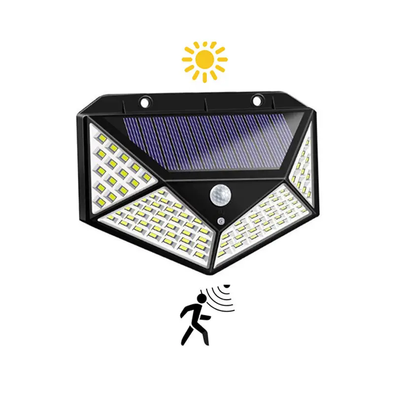 Wholesale custom waterproof solar wall light with motion sensor,222LEDs solar led wall light with sensors