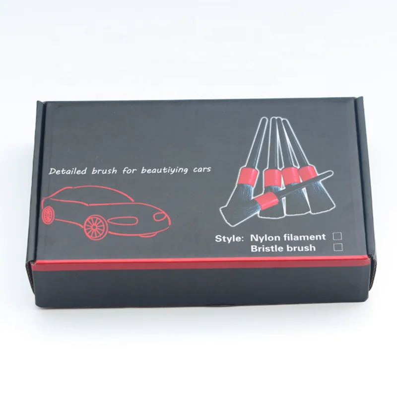 5 шт./компл. Набор Щеток Для детейлинга и мытья автомобиля щетка для чистки волос в виде кабана инструменты автодетейлинга аксессуары приборной