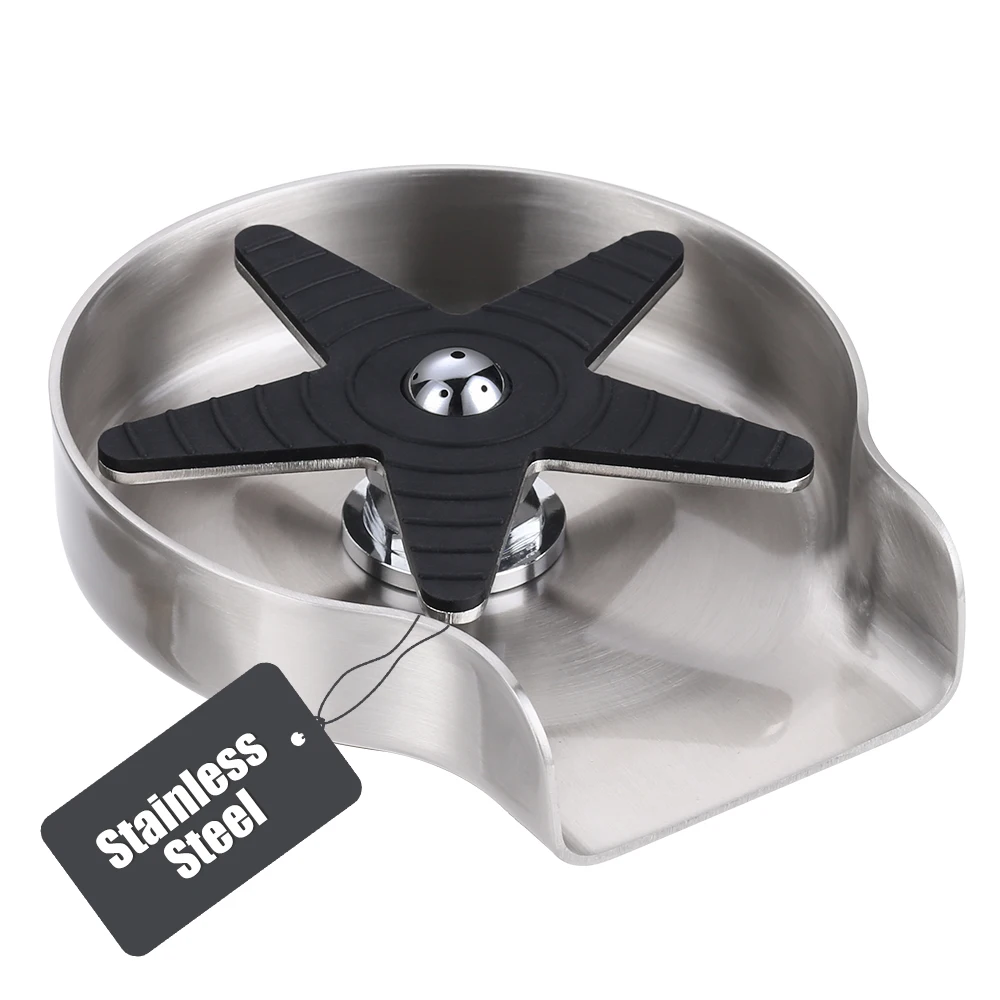 Вращающаяся автоматическая мойка высокого давления для бутылок из нержавеющей стали кухонной раковины ополаскиватель стеклянных стаканов