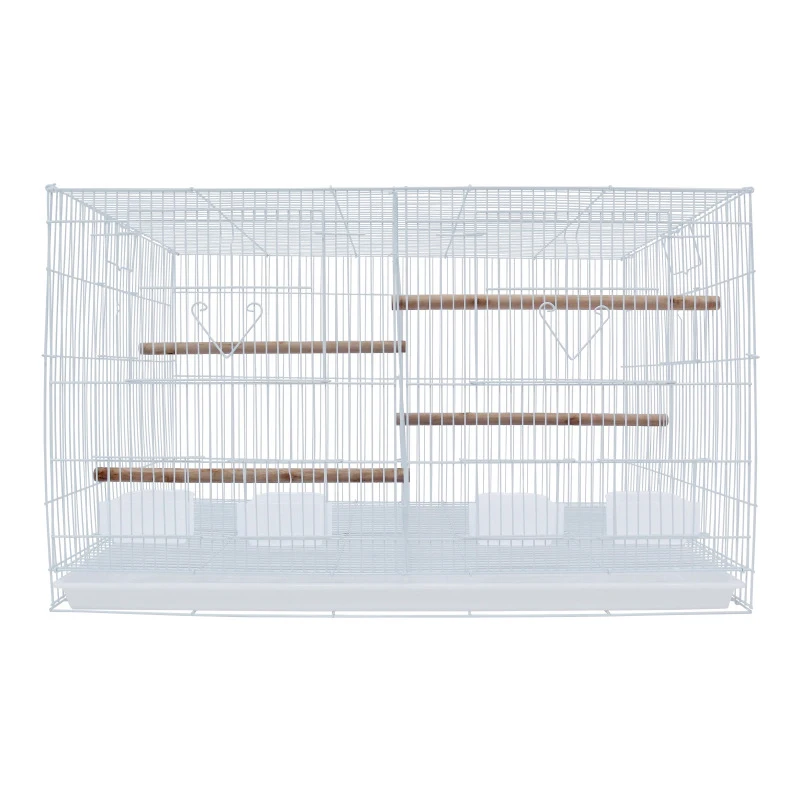 Wholesale Oversize Aulas Para Pajaros Double Breeding Mouth Pigeon Parrot Bird Metal Cages With Partition