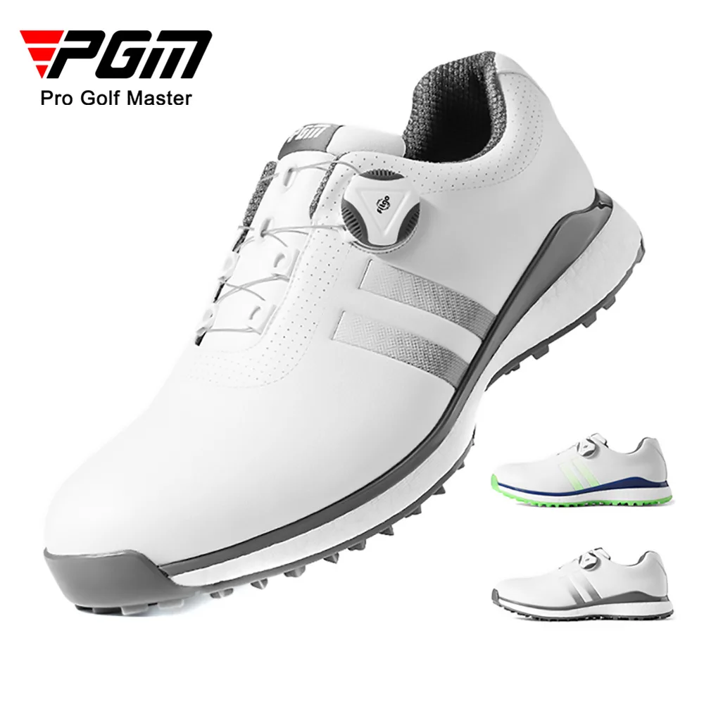 PGM XZ172 premium golf shoes man oem waterproof soft sole mens golf shoes