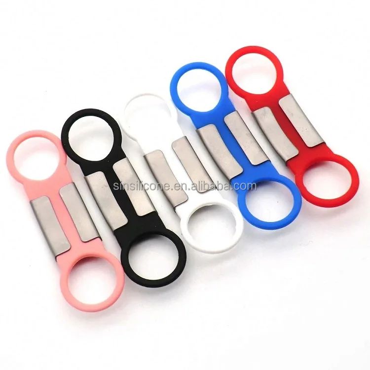 Silicone Rubber Silencers for  Dog/cat Tag Set -Red