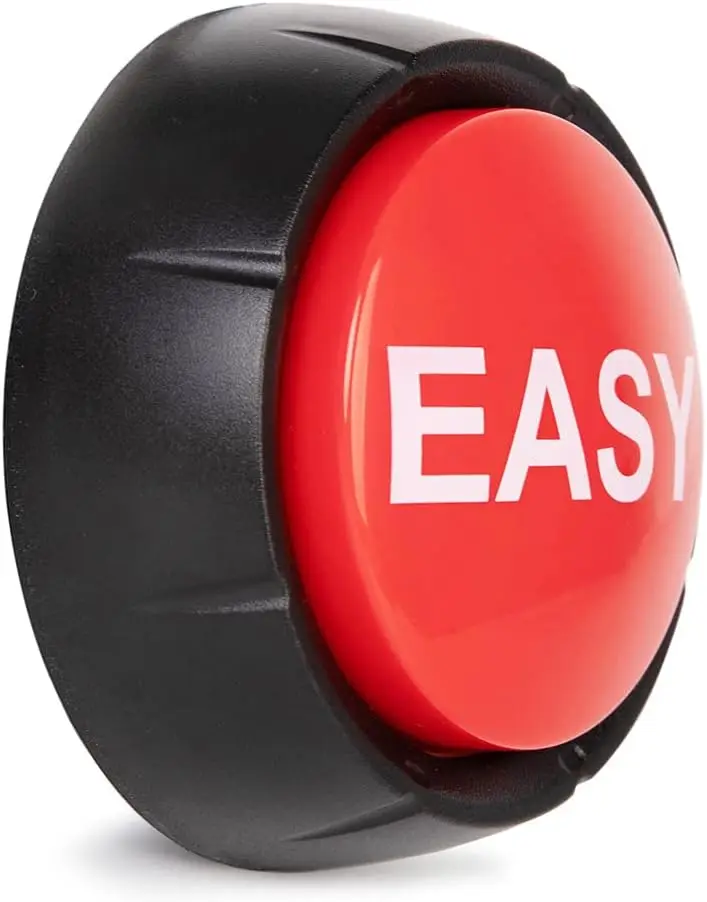 Talking Button, Button-Complete Red/Black (Easy)
