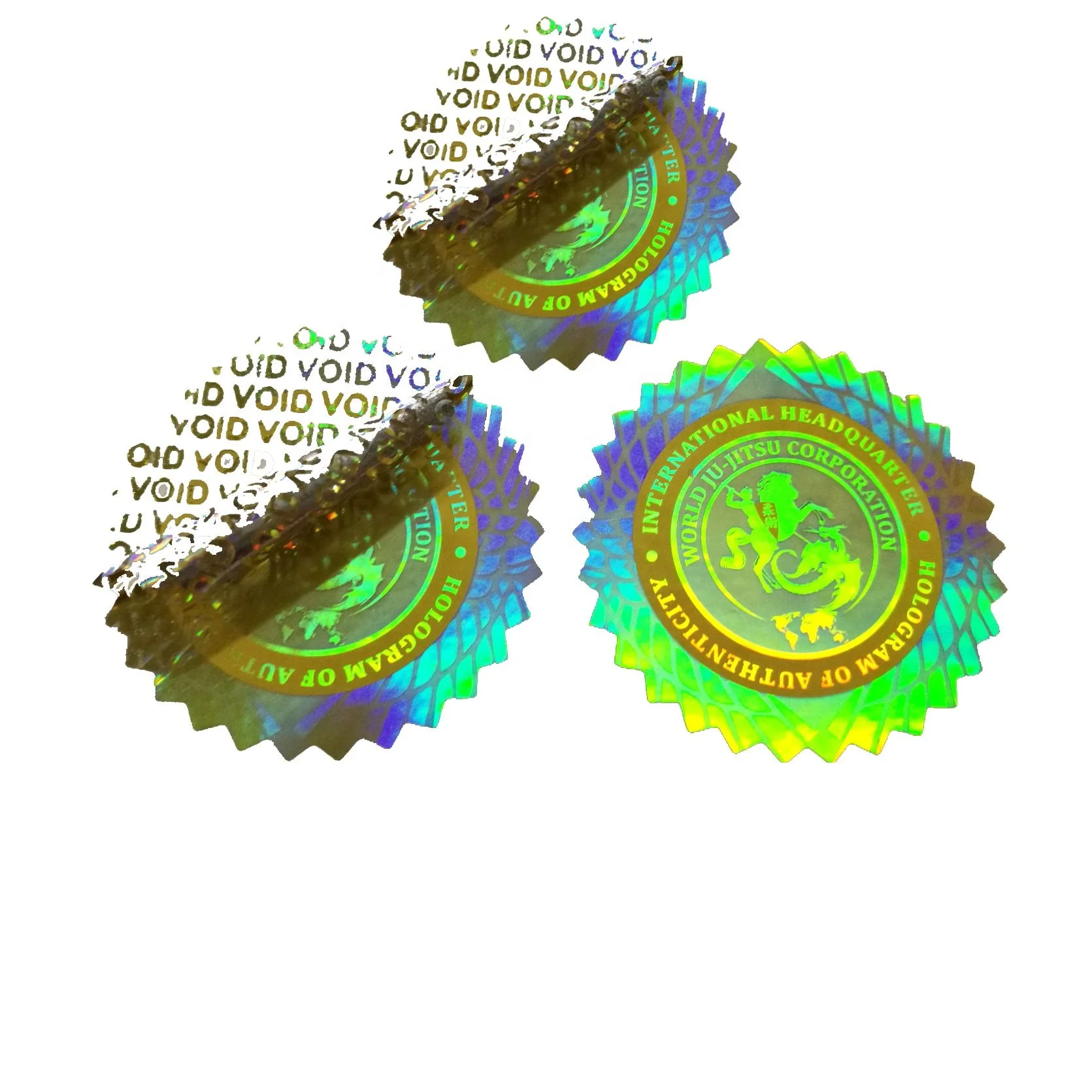 Hot Sale VOID Tamper Evident 3D Hologram Sticker in