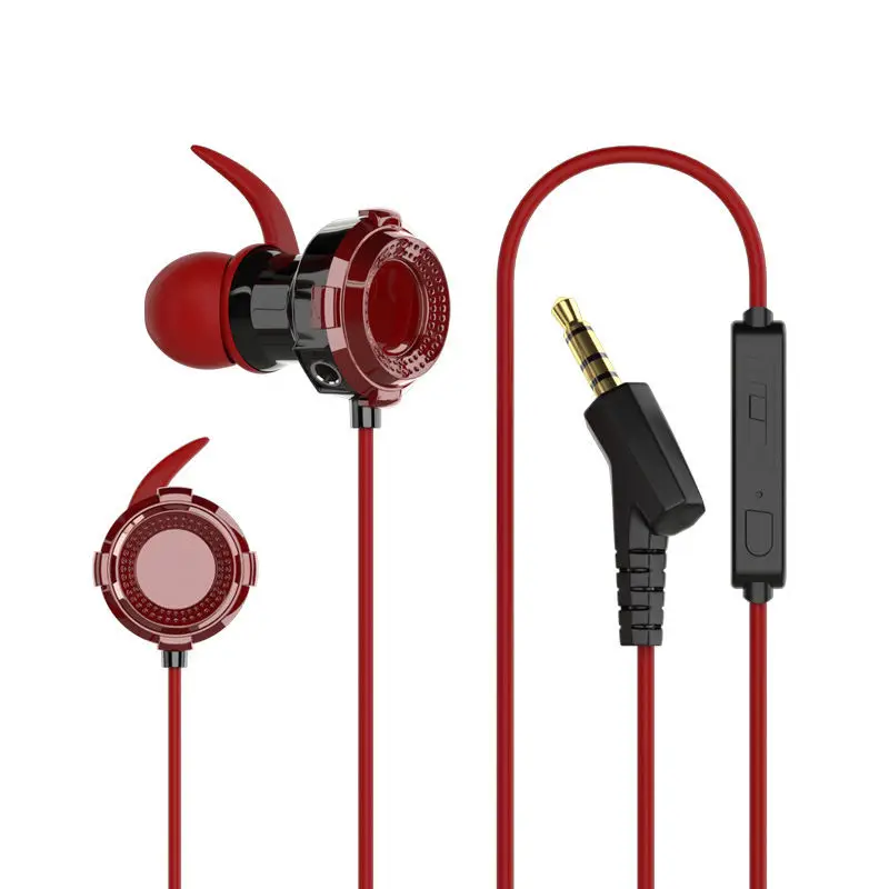 Wholesale Earphones E-sports Game Special In-ear Headset Double Microphones Subwoofer Computer Wired Headset