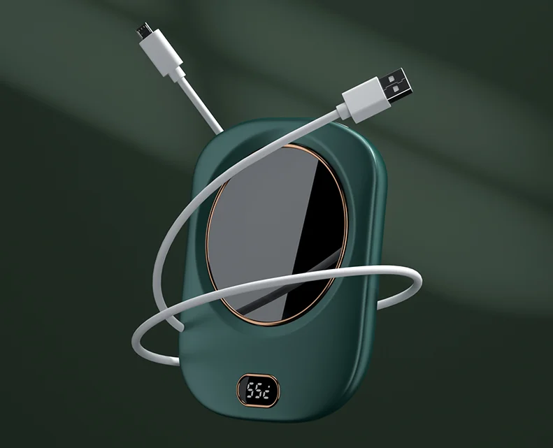 Hot Sale Portable USB smart digital display modern coffee mug with heater