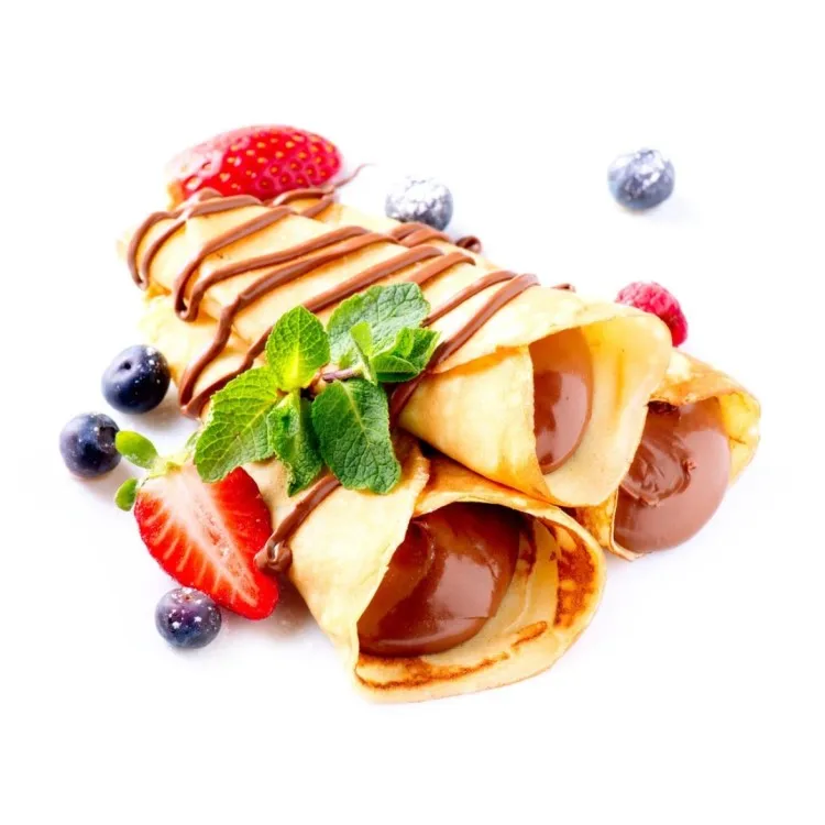 Professional Commercial Automatic Adjustable Temperature crepe rolling machine pancake pan rotating crepe maker