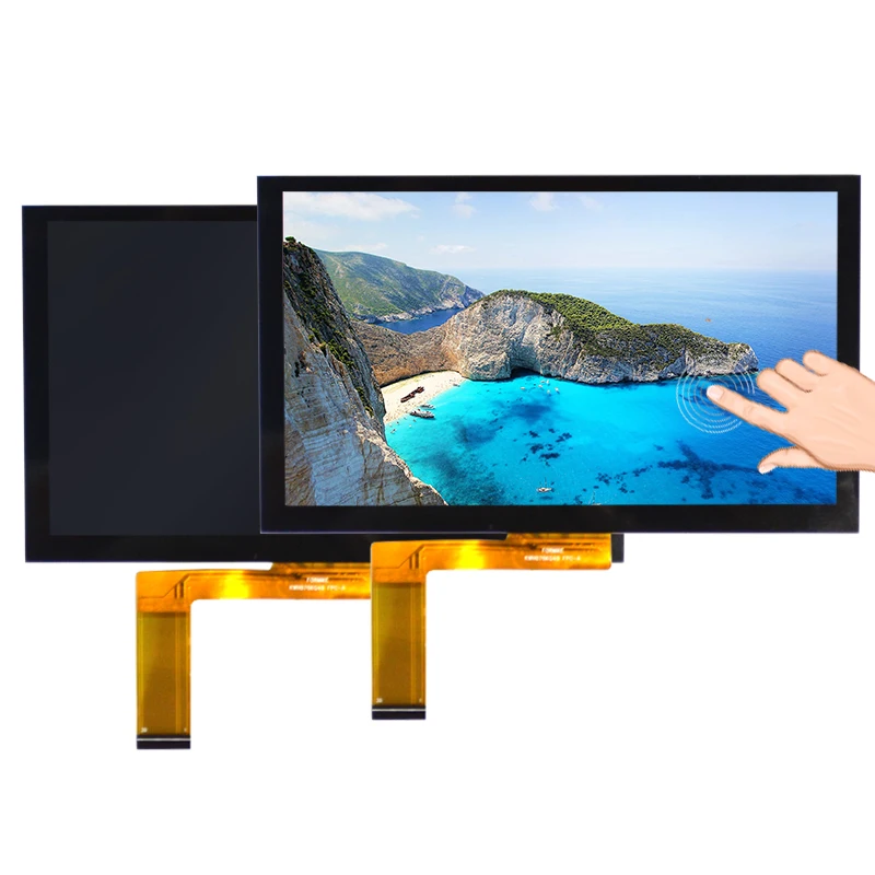 Free viewing 1024x600 7 inch IPS touch lcd panel tft display 4 lane mipi