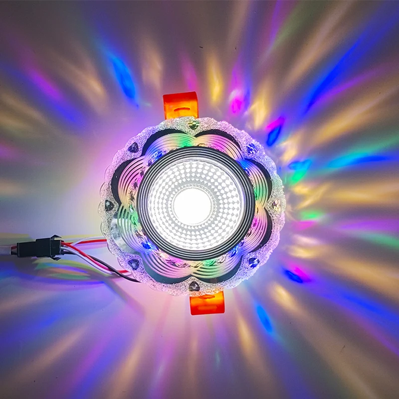 Высококачественный алюминиевый RGB прожектор 5 Вт с регулируемой яркостью Светодиодная лампа Rgb трубка свет Встроенная светодиодная