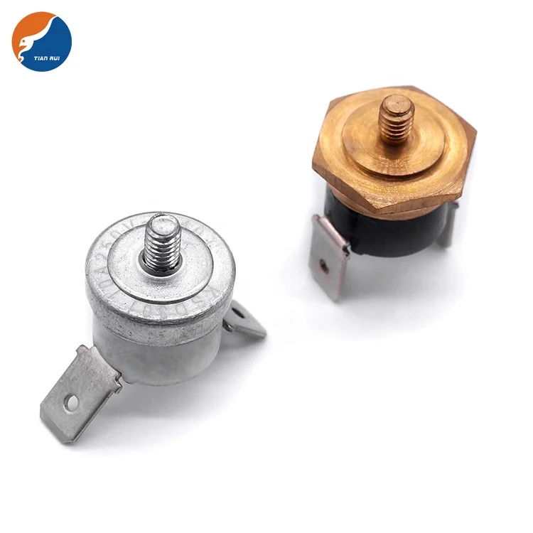 M6 M5 M4 Шестигранная Медная головка NO NC 10A 15A 16A 250V 200C 260C KSD301 керамический биметаллический термальный переключатель дисковый термостат
