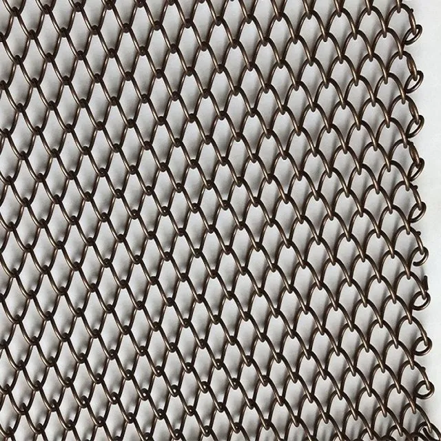 Wholesale good price Aluminum Decorative Metal Coil Drapery Chain Link Wire Mesh Curtain