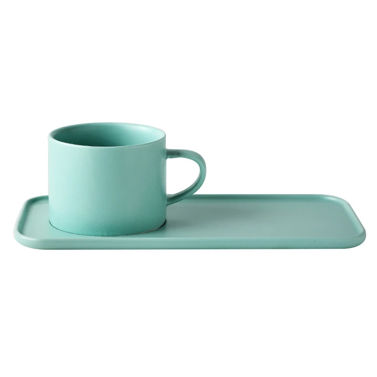 Homeware macaron color breakfast brunch porcelain dinnerware set for one person