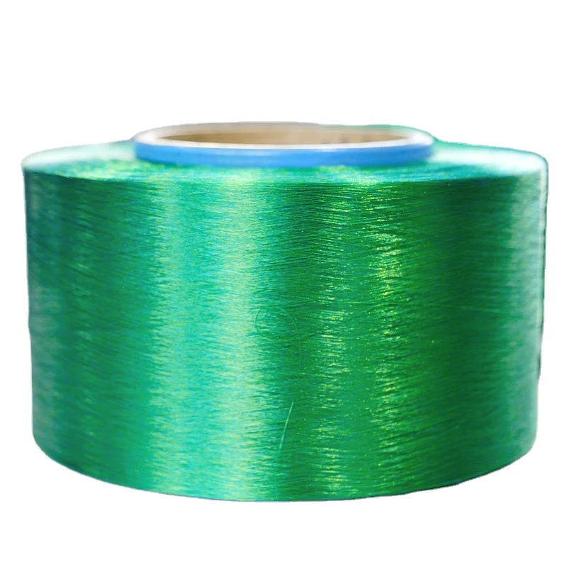 Высококачественная 150/48 полиэфирная пряжа, крашенная fdy вязальная пряжа, пряжа для вязания крючком