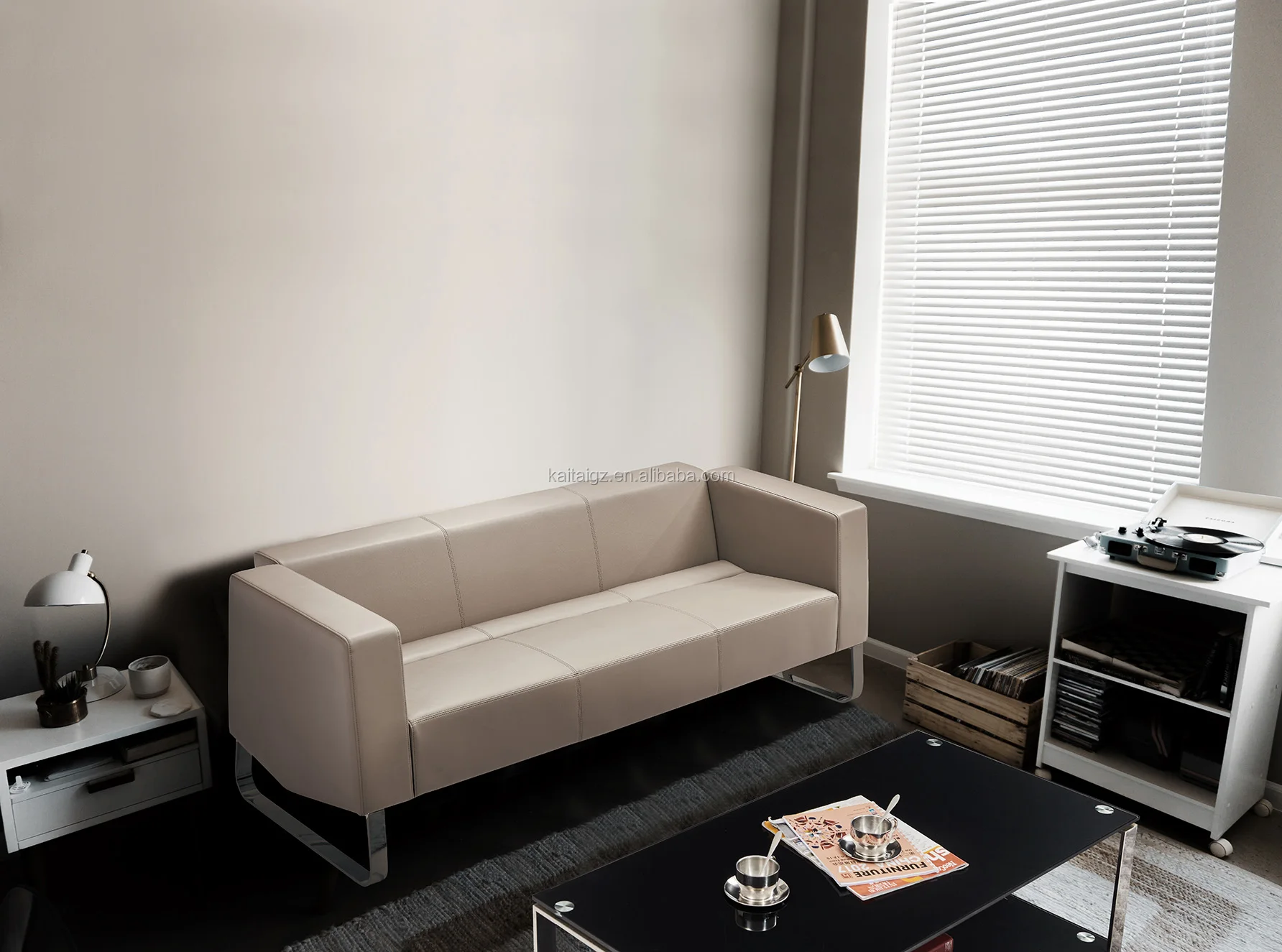 K8812 PU leather office sofa set conference business sofa set using from China living room sofa