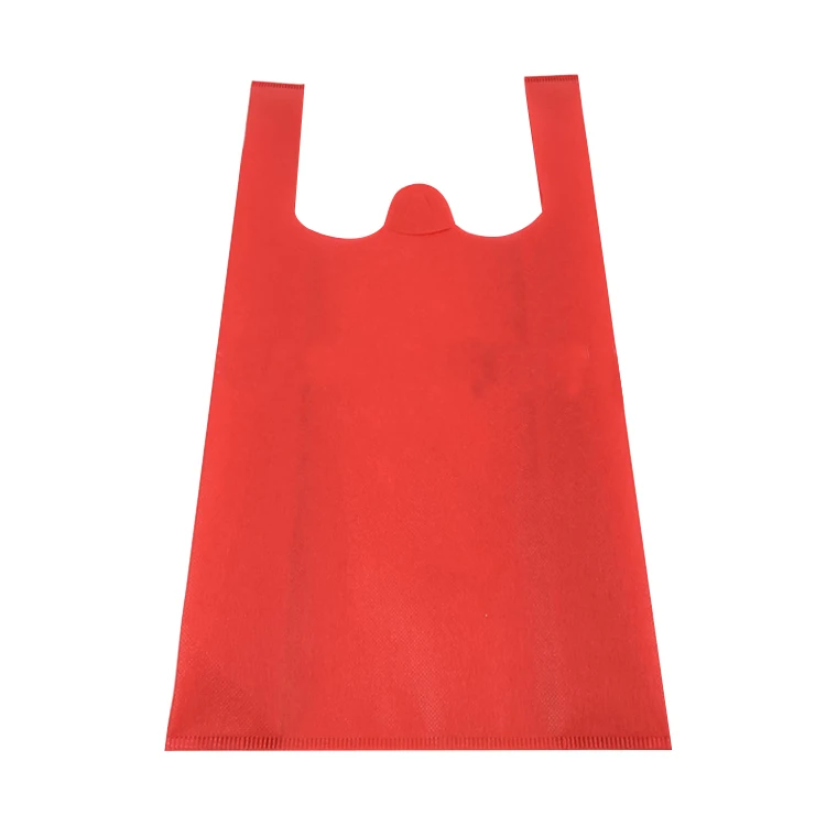 
Fashion eco-friendly Non-woven fabric vest rubbish bag reusable supermarket shopping with Logo 