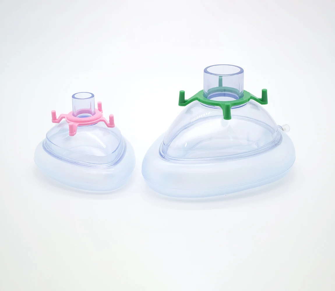 
CE approved hospital use Inflatable pvc disposable anesthesia mask for Adult and Child 