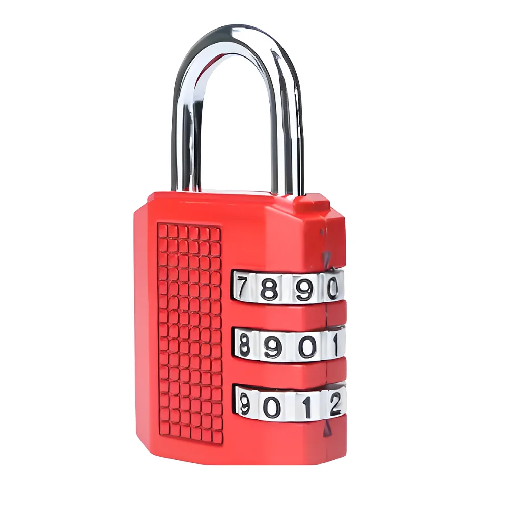 Oem Factory Price Keyless Gym Sport Locker Mechanical Password Luggage Lock Resettable 3 Digit Combination Padlocks Wholesale