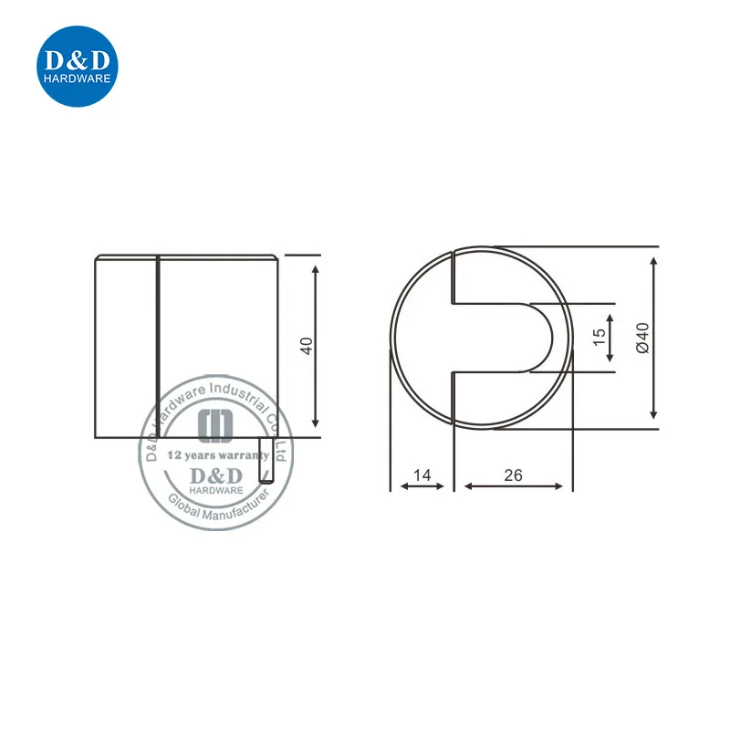 Stainless steel 304/316 high tall height column shape floor mounted rubber door stop for middle east