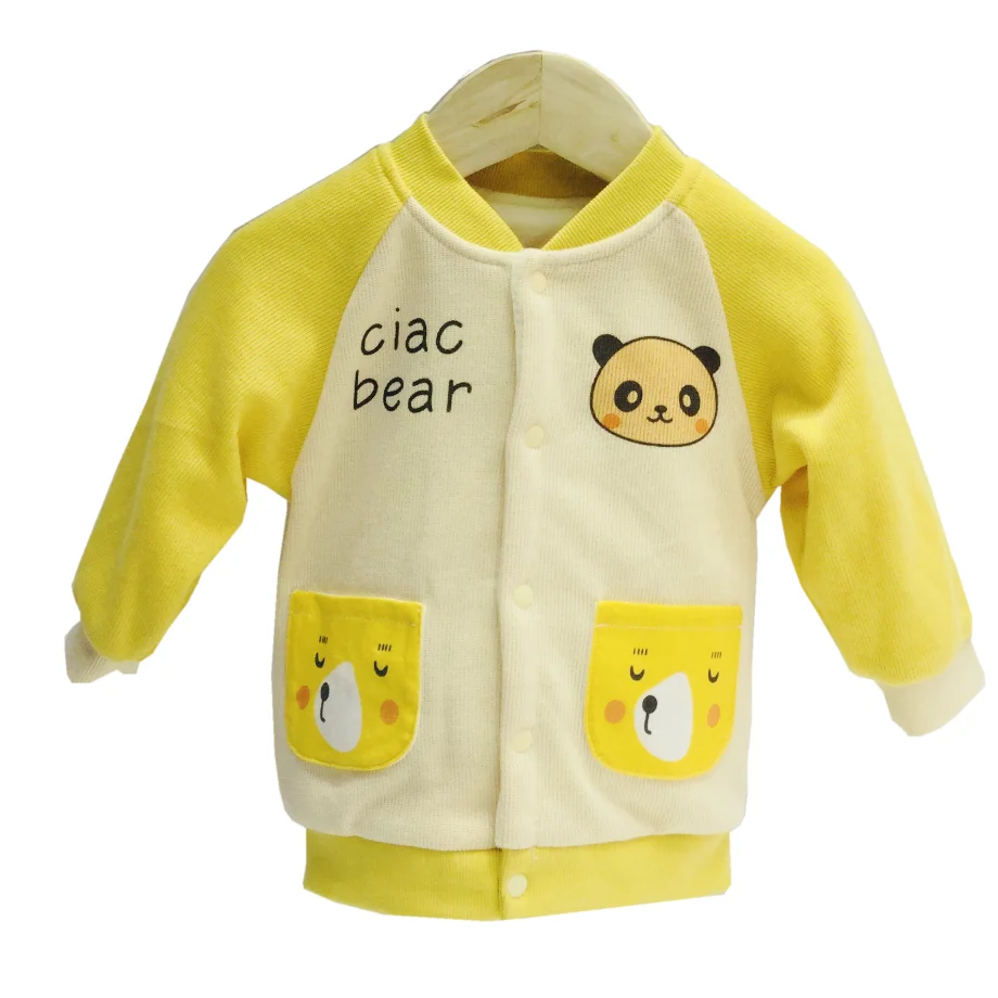 
Fashion baby autumn winter cartoon Pure cotton organic cotton coat kids clothes sport jacket 