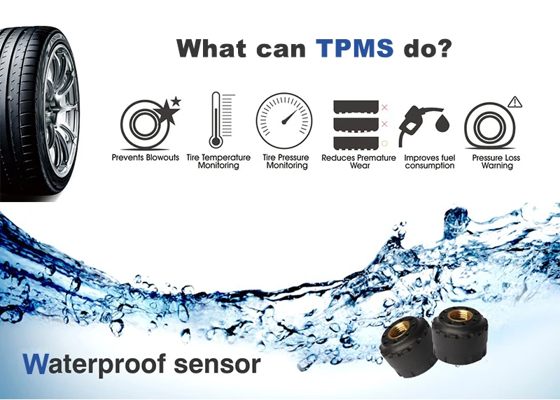  Система мониторинга давления в шинах Smart Car TPMS BT 4 0 приложение дисплей внутренних/внешних датчика Поддержка Android