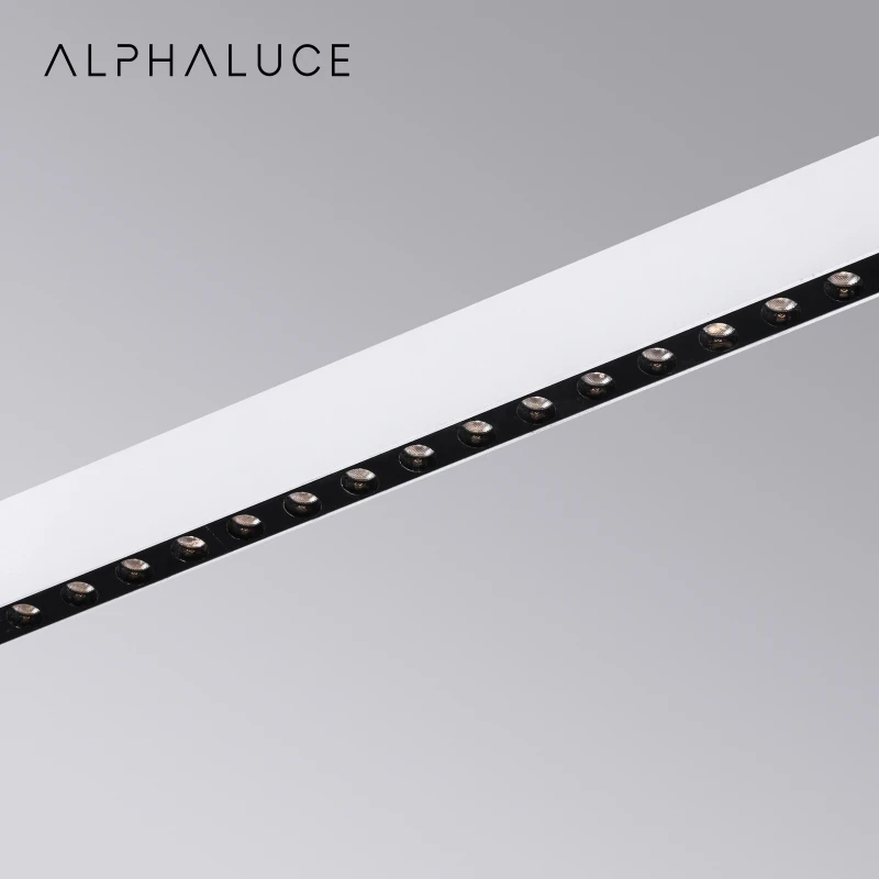 Alphalighting Modern Hanging Panel Linear Systems Led Ceiling Light Fixture Ceiling Office Linear Pendant Light