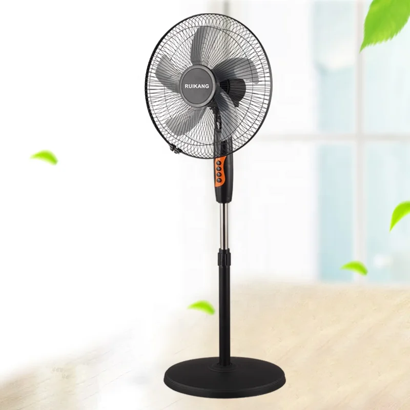 Strong Wind Detachable Base 16 Inch Stand Fan Industrial Pedestal Fan with 5 Plastic Blade Electric Ventilador Fan Manufacturer
