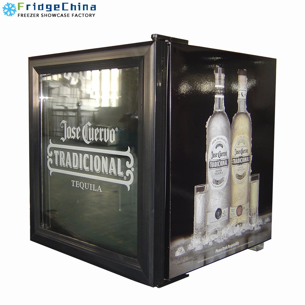 FridgeChina компрессор мини-бар холодильник/охладитель напитков/дисплей холодильник