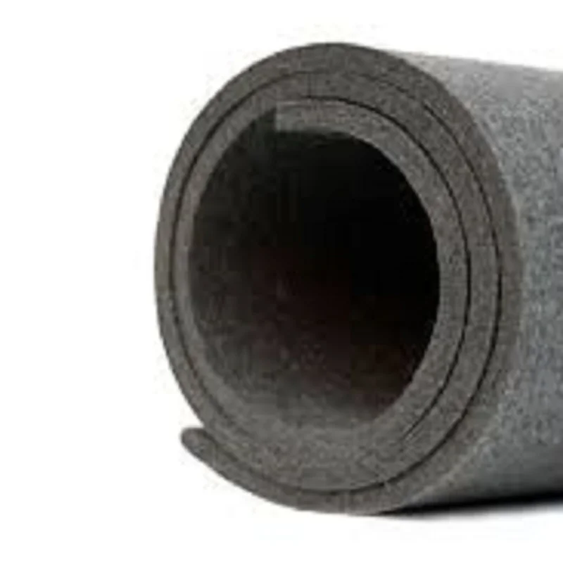 Плотный шерстяной фетр серого цвета