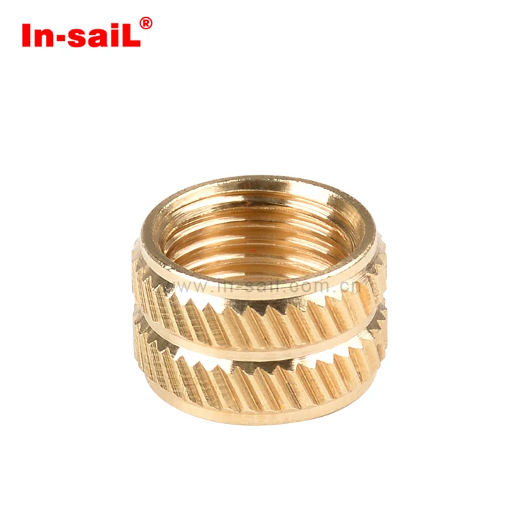 China Fastener Manufacturer RoHS Brass Knurled Threaded Insert Nuts for Plastic Box